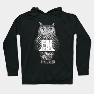 Owl with love Hoodie